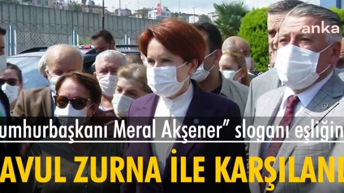 Meral Akşener Trabzon'da 'Cumhurbaşkanı Meral Akşener' sloganıyla karşılandı