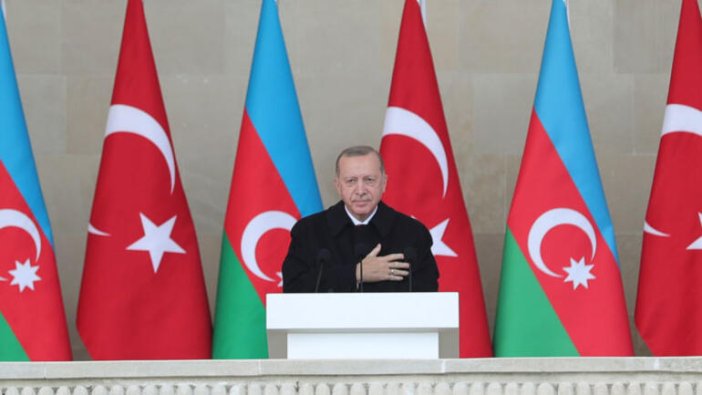 Cumhurbaşkanı Erdoğan Bakü''nün işgalden kurtuluşunu kutladı