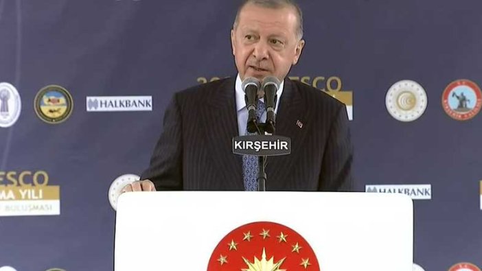 Recep Tayyip Erdoğan Ahi Evran İzinde Esnaf Buluşması'nda konuştu