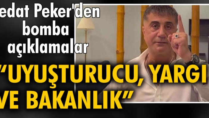 Sedat Peker'den bomba açıklamalar: 