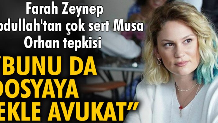 Farah Zeynep Abdullah suç duyurusu ardından paylaştı