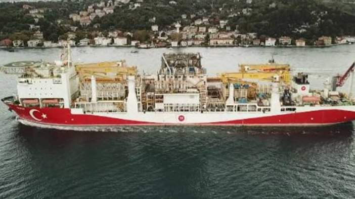 Yavuz sondaj gemisi Karadeniz'de