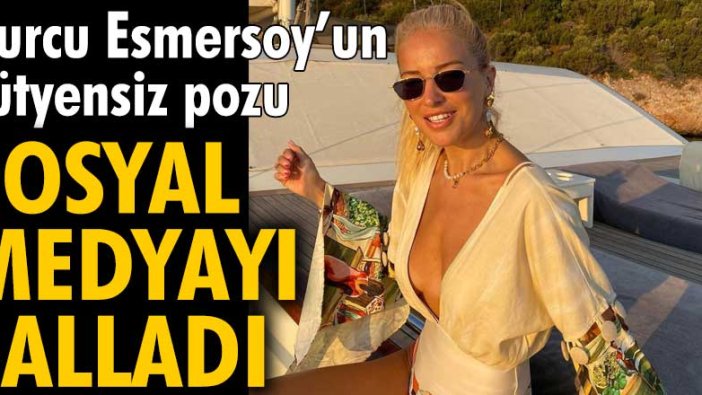 Burcu Esmersoy’un sütyensiz pozu sosyal medyayı salladı