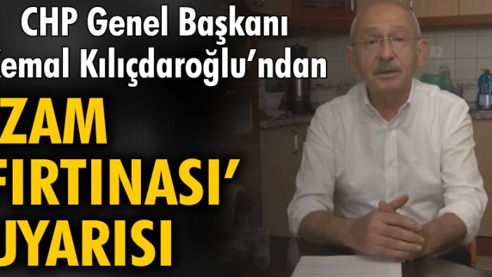 CHP Genel Başkanı Kemal Kılıçdaroğlu: Halkı trajediye hazırlamak istiyorlar