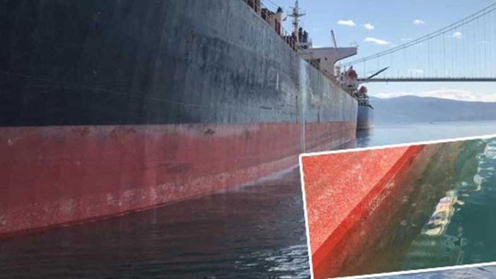 İzmit Körfezi’ni kirleten gemiye 3 milyon 28 bin 355 lira ceza