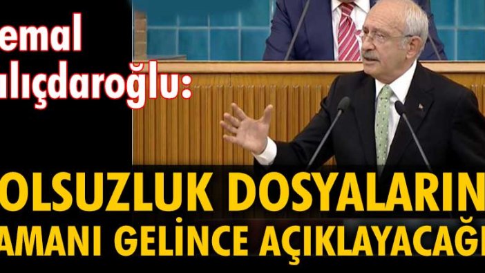 Kemal Kılıçdaroğlu grup toplantısında konuştu