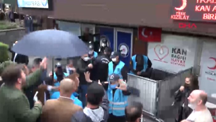 Trabzon’da gerginliği polis önledi