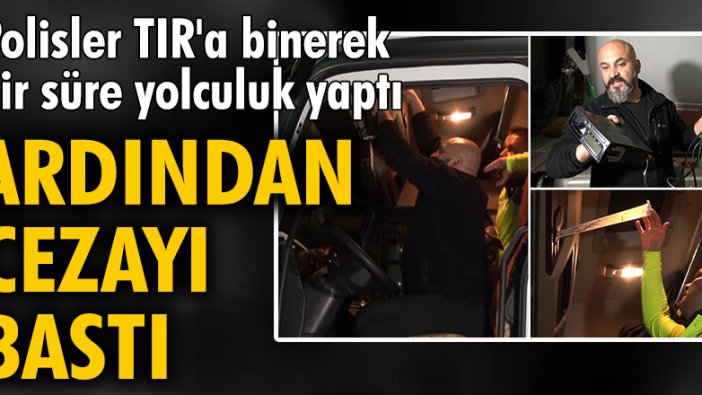Kırıkkale'de TIR'da takograf hilesine 10 bin TL ceza