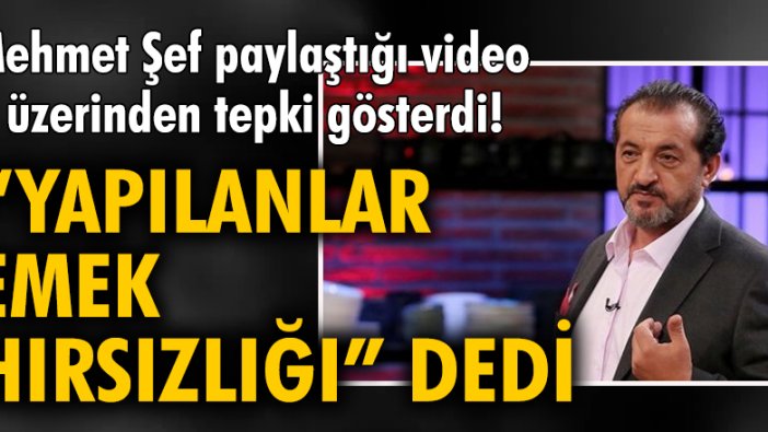 Mehmet Yalçınkaya paylaştığı video üzerinden tepki gösterdi! Yapılanlar 'emek hırsızlığı' dedi