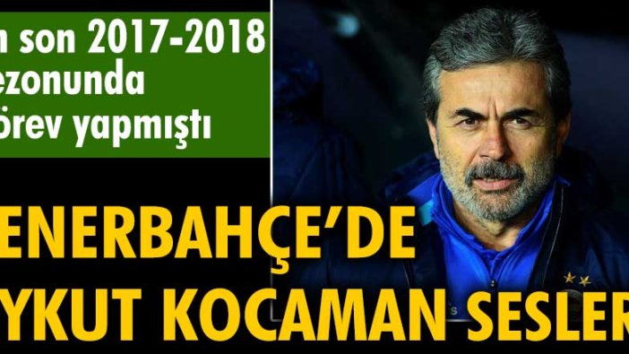 En son 2017-2018 sezonunda görev yapmıştı. Fenerbahçe'de Aykut Kocaman sesleri