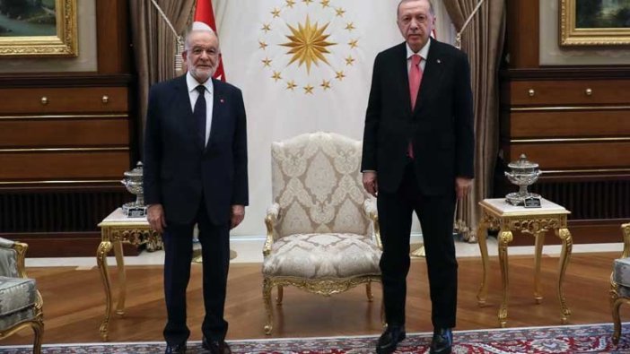 Erdoğan, Karamollaoğlu'nu kabul etti