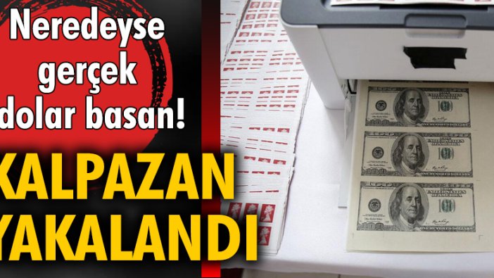 İstanbul'da sahte dolar basan kalpazan suçüstü yakalandı