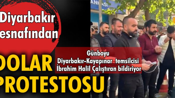 Diyarbakır esnafından dolar protestosu