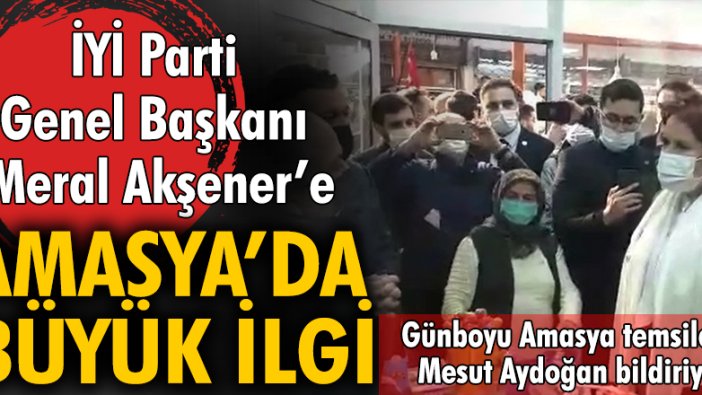 İYİ Parti Genel Başkanı Meral Akşener'e Amasya'da büyük ilgi...