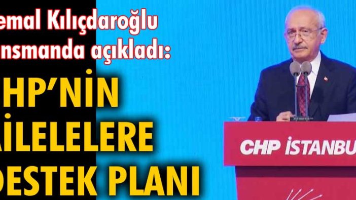 Kemal Kılıçdaroğlu Aile Destekleri Sigortası Projesi'ni tanıttı