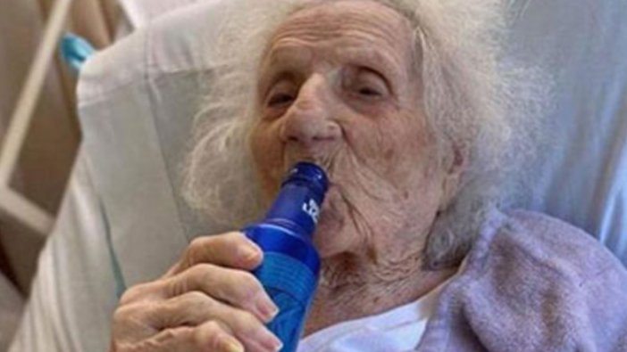 103 yaşında korona virüsü yendi, ilk isteği bira oldu