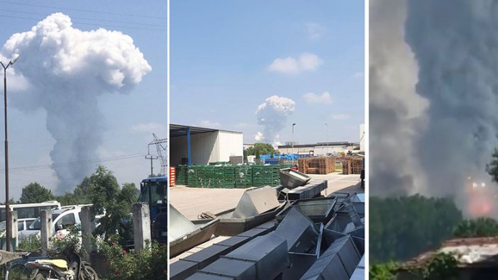 Sakarya Hendek'te bulunan fabrikada korkutan patlama 