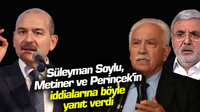 İsmail Saymaz açıkladı: Süleyman Soylu, Mehmet Metiner ve Doğu Perinçek'in iddialarına böyle yanıt verdi