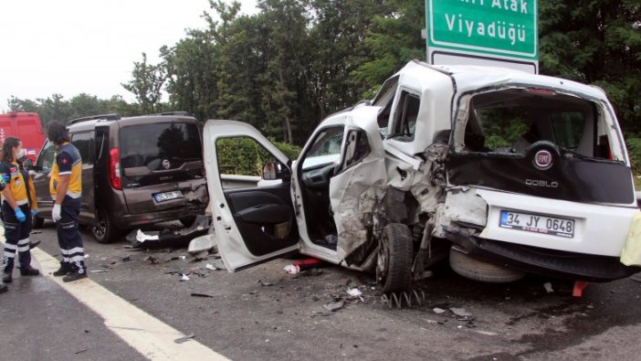 Bolu'da TEM Otoyolu'nda kaza: 8 yaralı