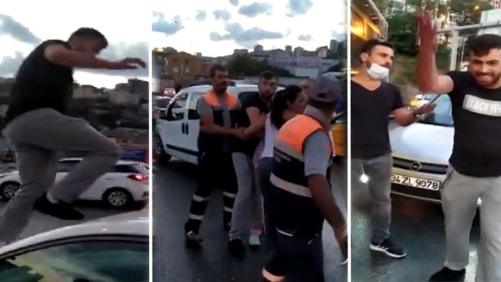 Eyüp Alibeyköy'de şehir magandaları kadın doktorun aracını paramparça etti
