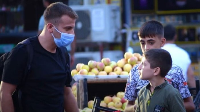Diyarbakır'da yapılan sosyal deneyde çocuklar insanlık dersi verdi