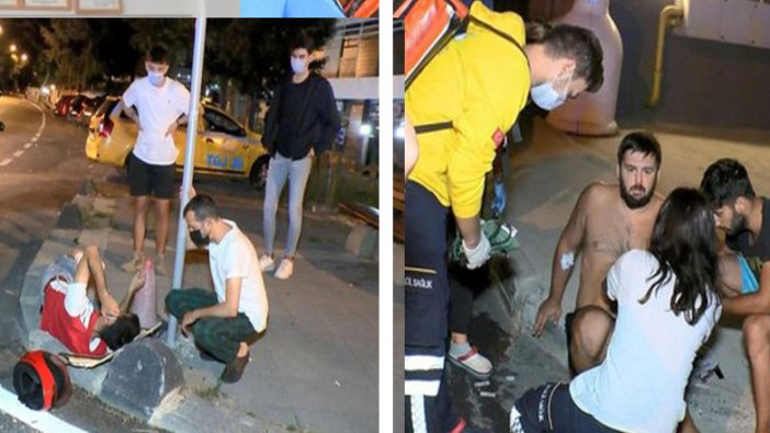 Kadıköy'de gasp dehşeti! Sokak ortasında bıçakladılar