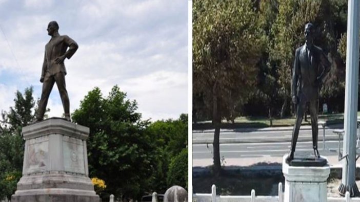 İlk Atatürk anıtı restore edildi